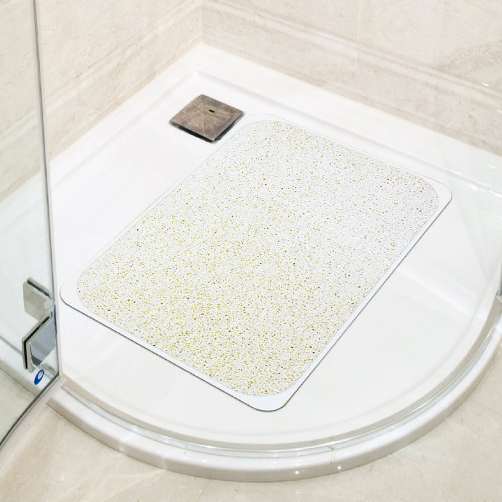 2 Pcs Premium Non-Slip Loofah Shower Mat Bathroom Safe 75 x 44 cm