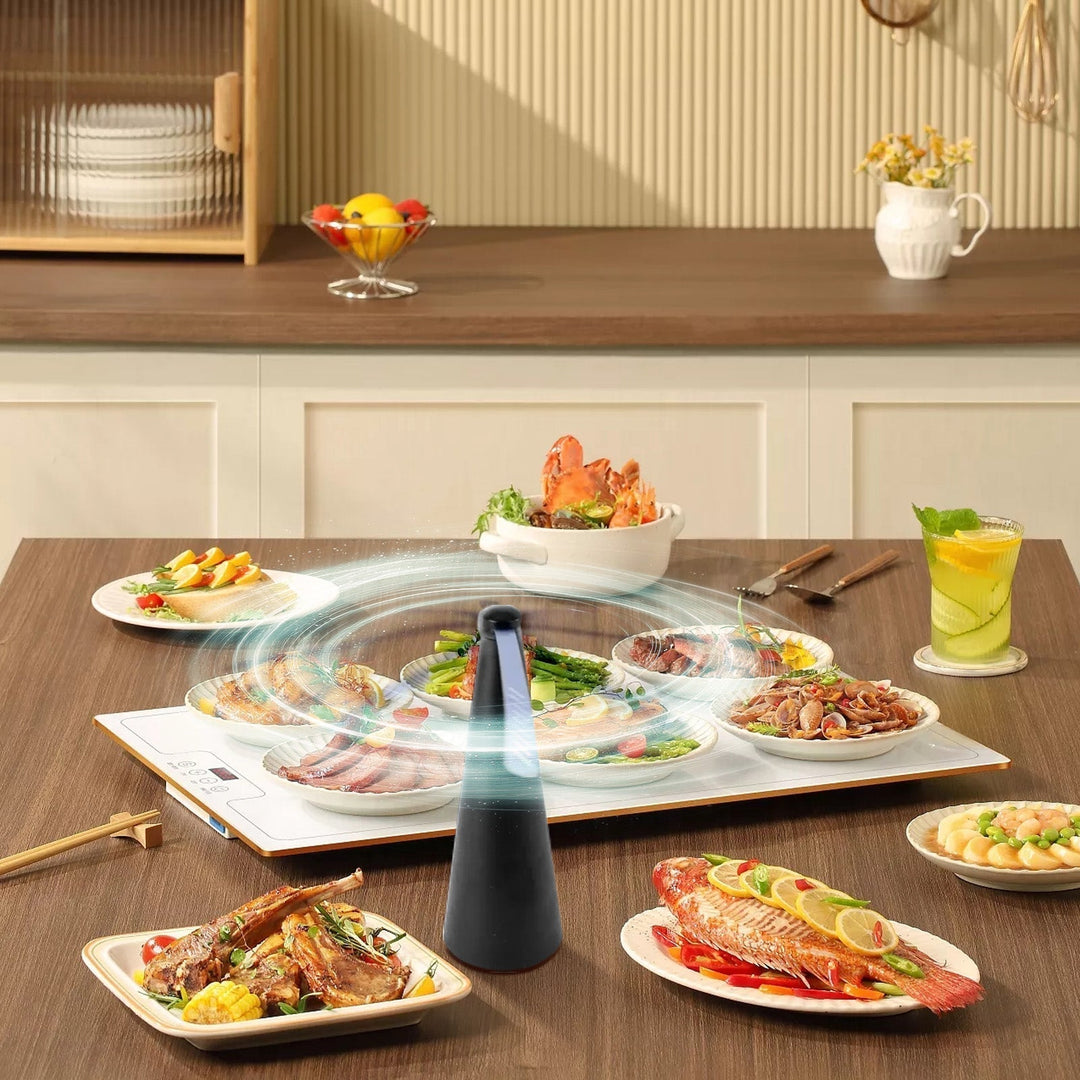 Battery-Operated Shoo-Fly Chemical-Free Fly Repellent Fan (Gold & Black)