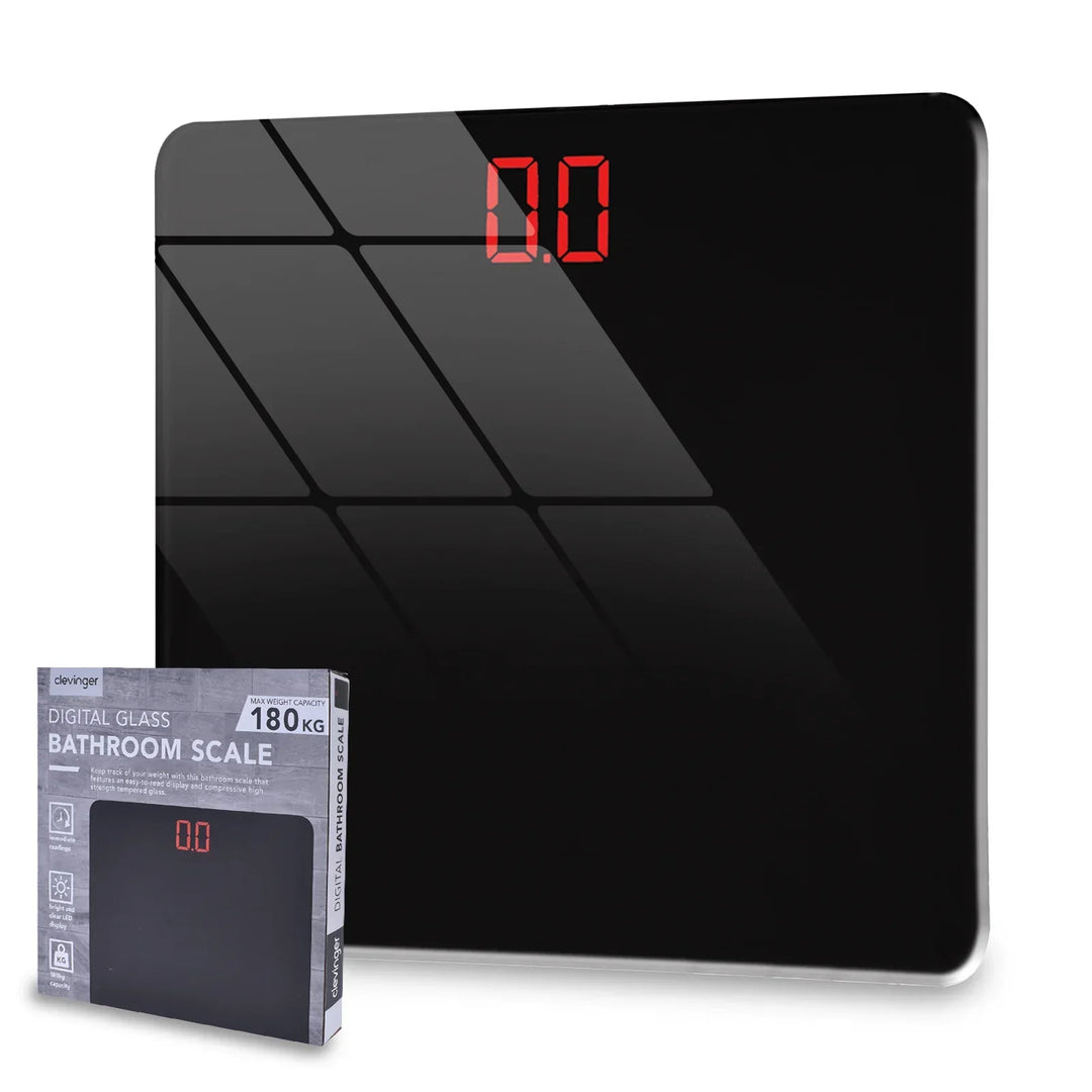 Track Your Wellness: Precision Digital Bathroom Scale with Tempered Glass Design