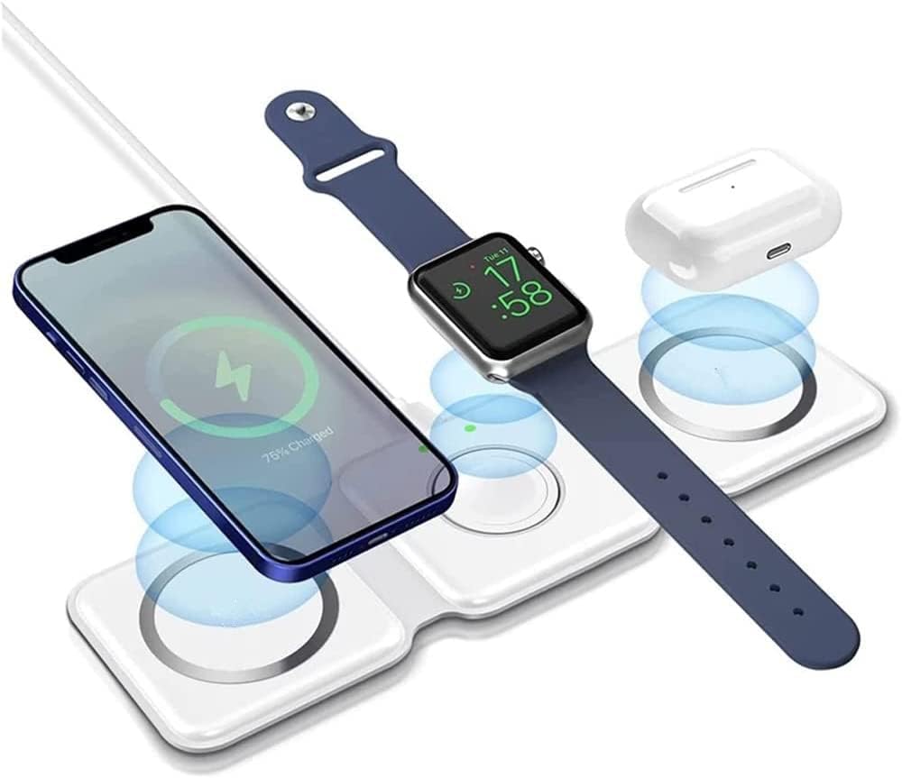Effortless Charging Anywhere: The Ultimate 3-in-1 Wireless Charging Foldable Station for Apple MagSafe Devices