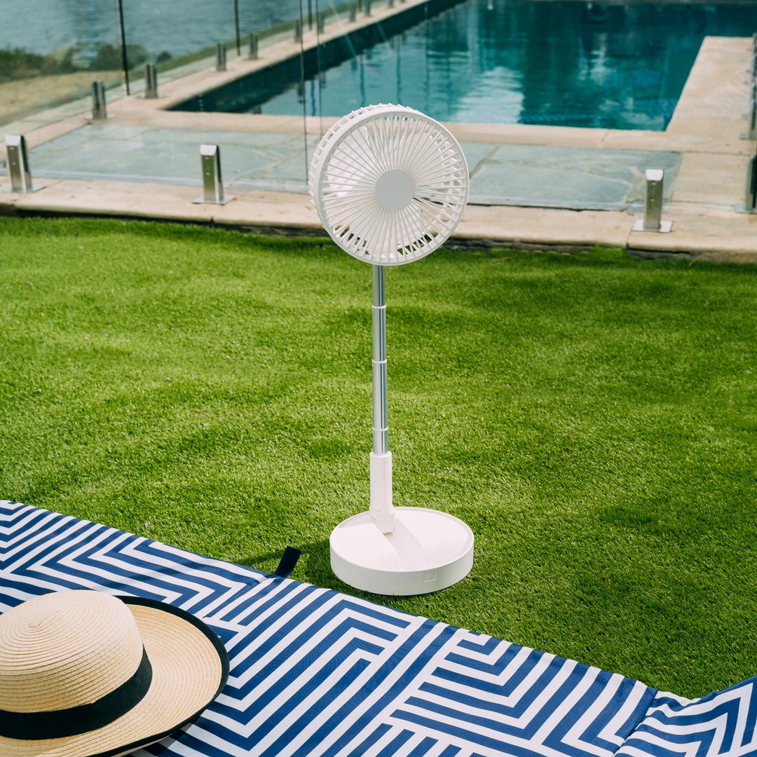 Stay Cool Anytime, Anywhere: The Folding Telescopic 4.5W Portable Adjustable Cordless Fan
