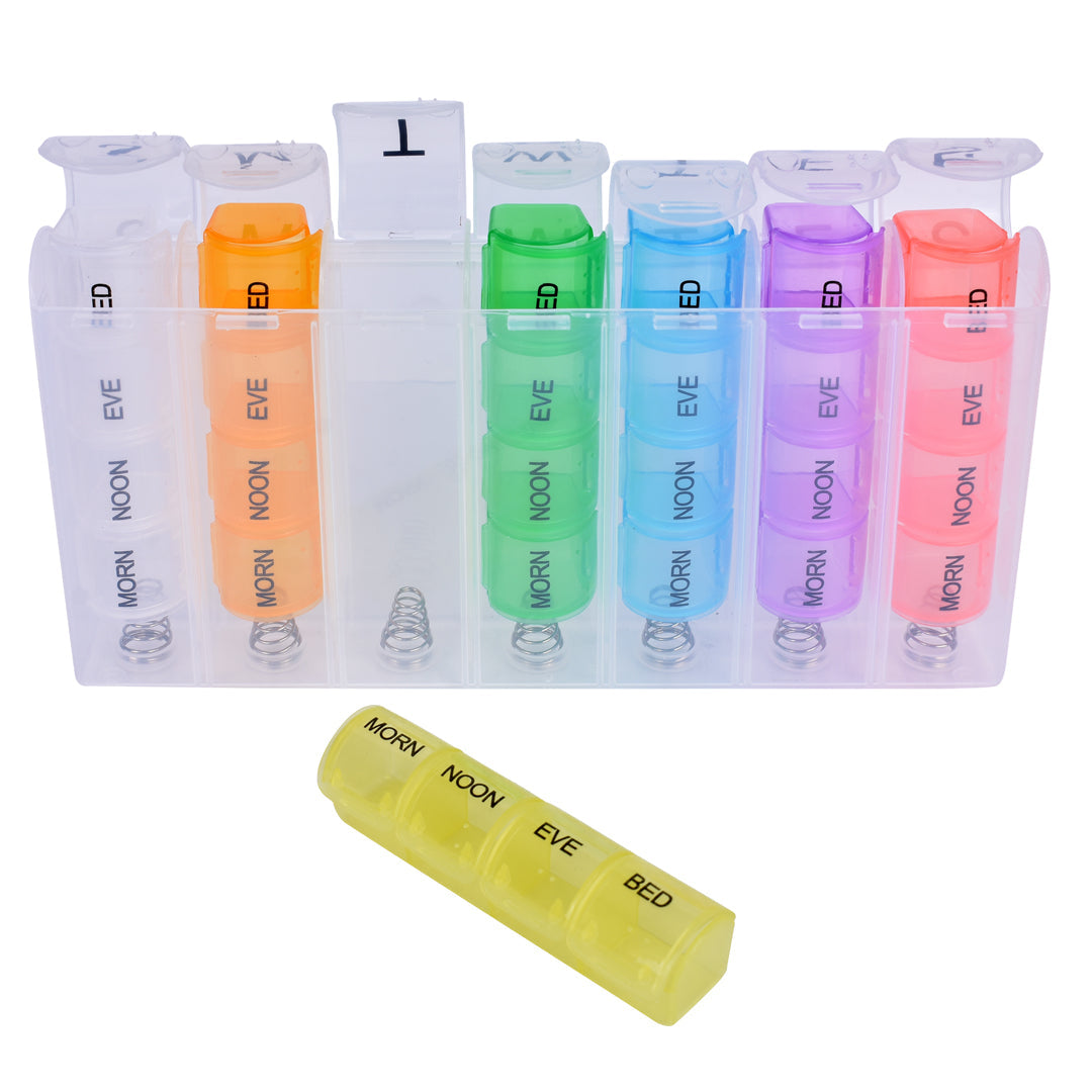 Stay Organized on the Go with the 7 Day Travel Pill Box Medicine Organizer