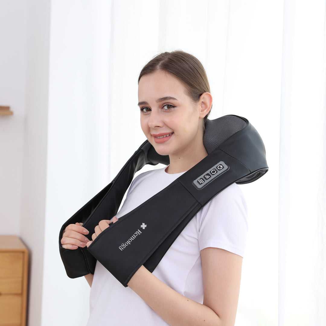 Embrace Blissful Relaxation Anywhere with the Heated Shiatsu Neck Massager
