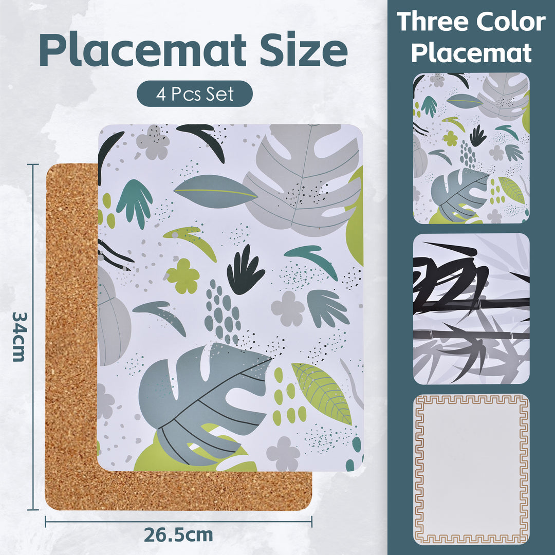Clevinger Set of 4 MD Placemats Monstera