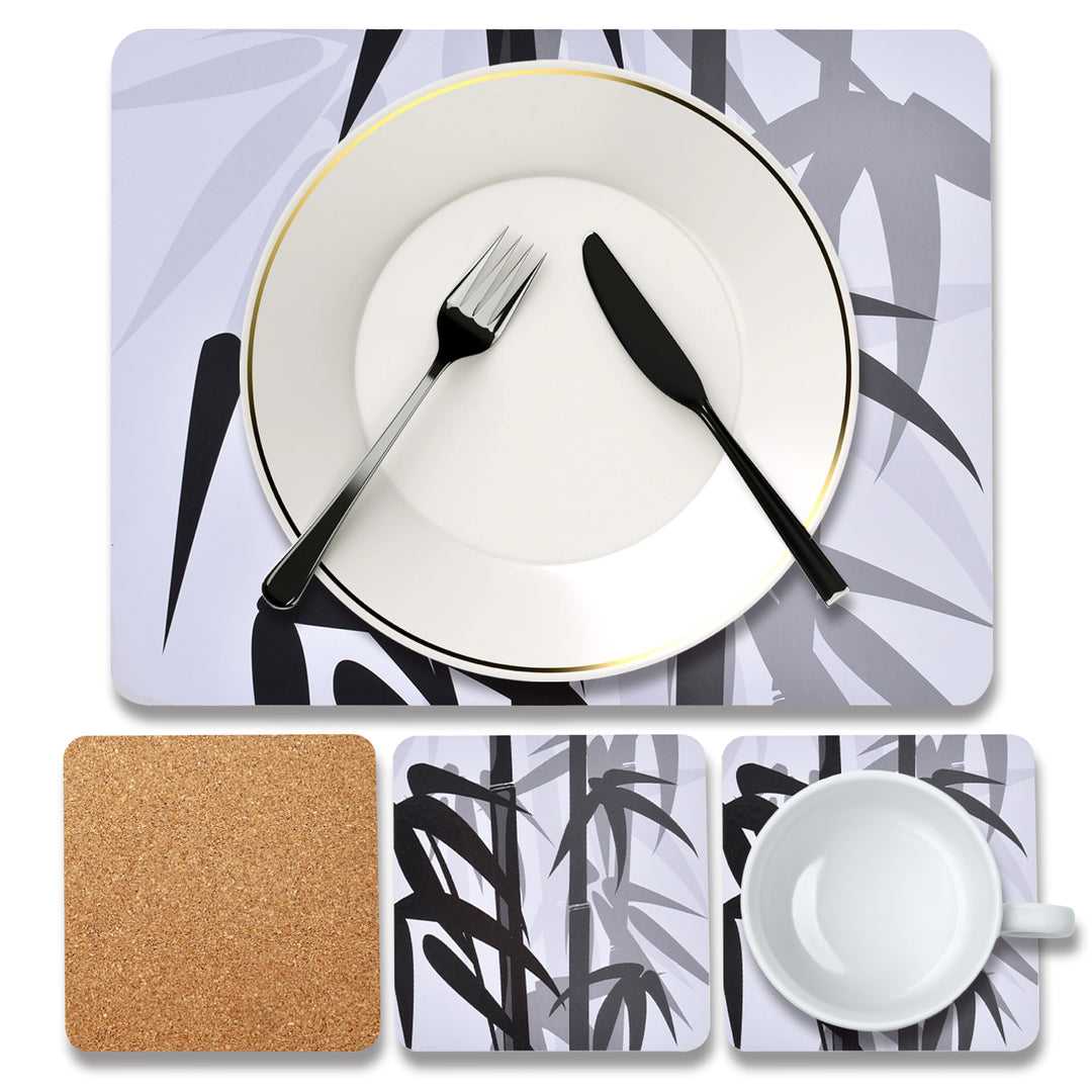 Clevinger Set of 4 MDF Coasters Bamboo