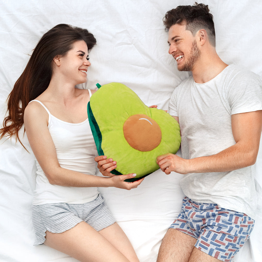 Two-Way Reversible Microfibre Travel Pillow-Avocado