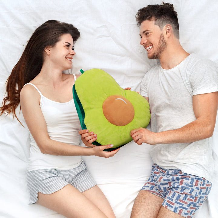 Two-Way Reversible Microfibre Travel Pillow-Avocado