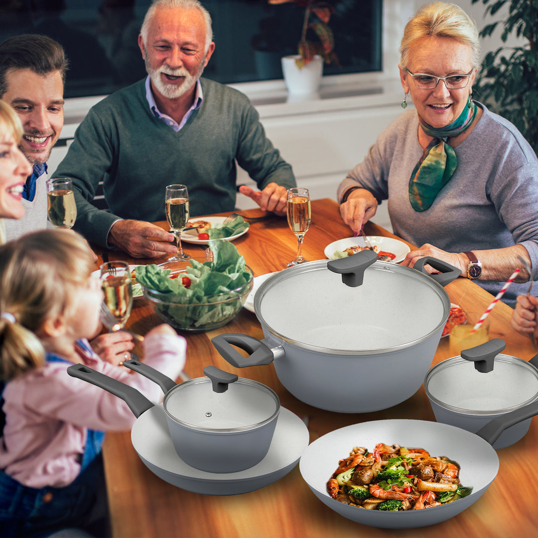 CLEVINGER 24CM NON-STICK CASSEROLE WITH LID