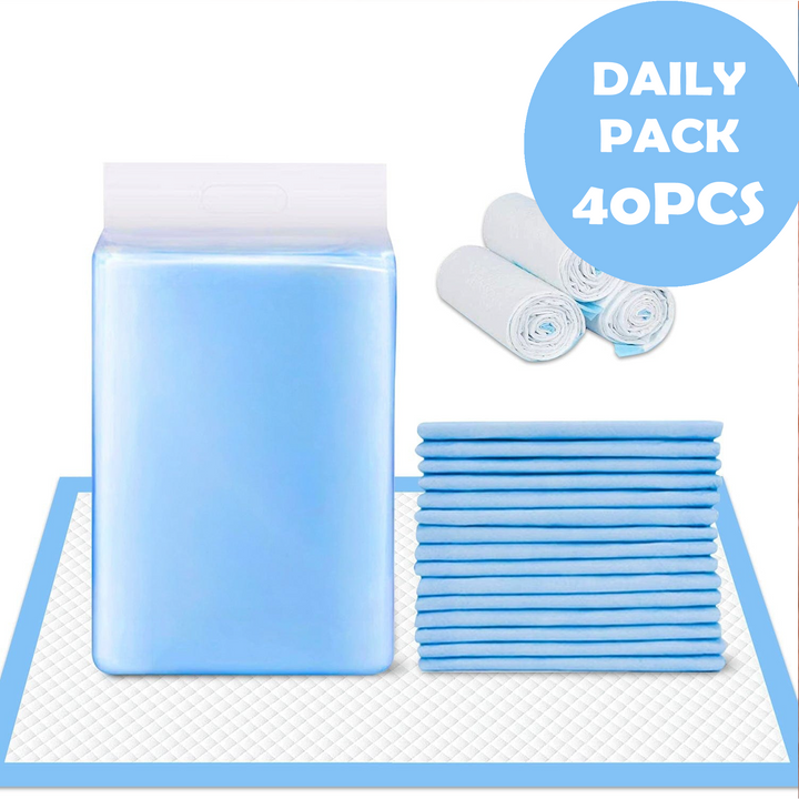 40 Pcs Adult Disposable Bed Underpads 60 x 90cm