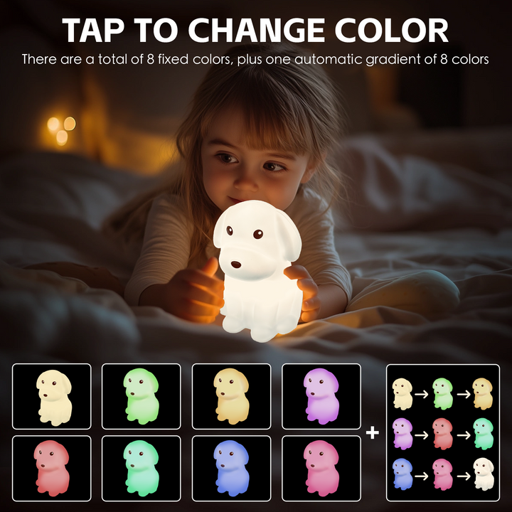 Squishy Dog Night Light