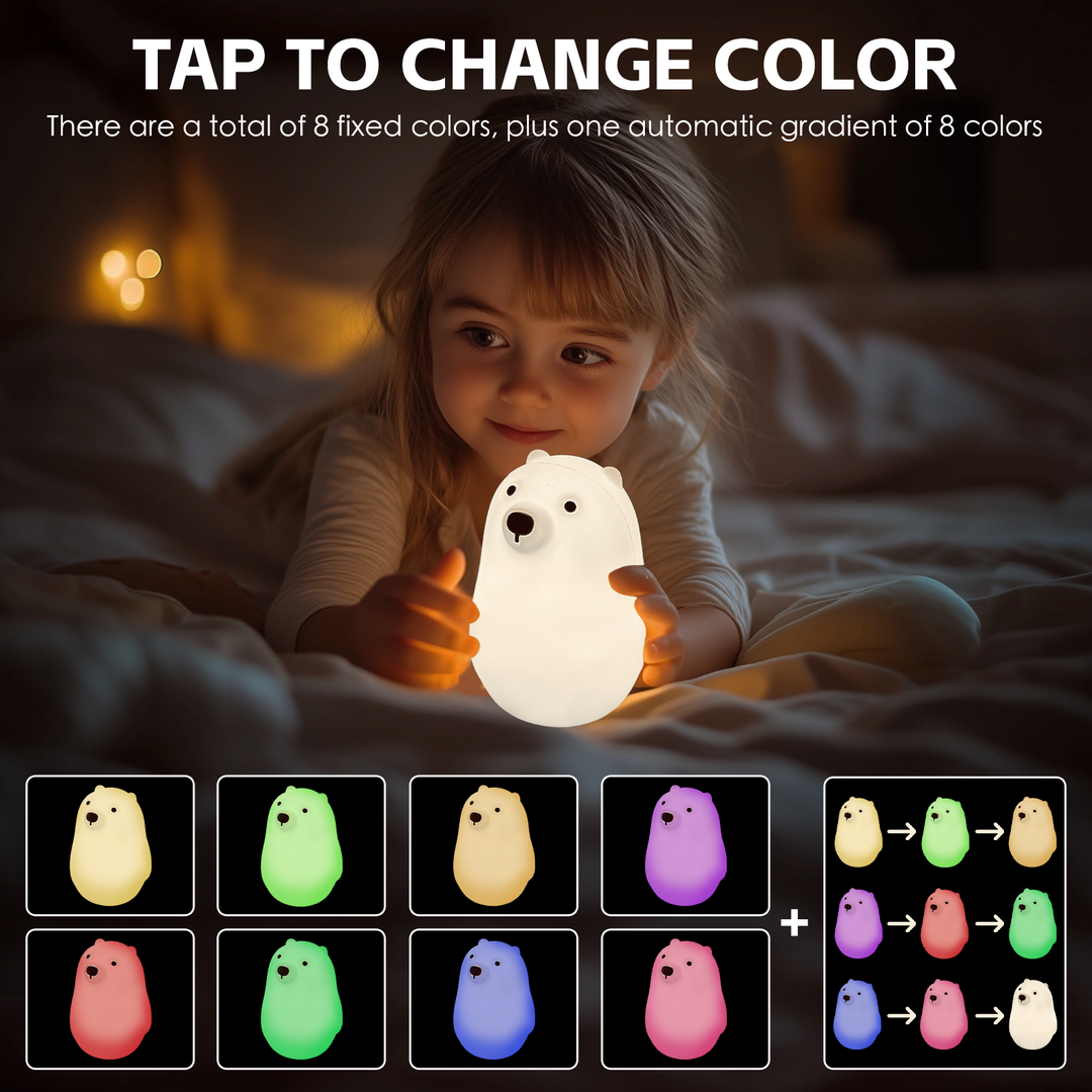 Squishy Polar Bear Night Light