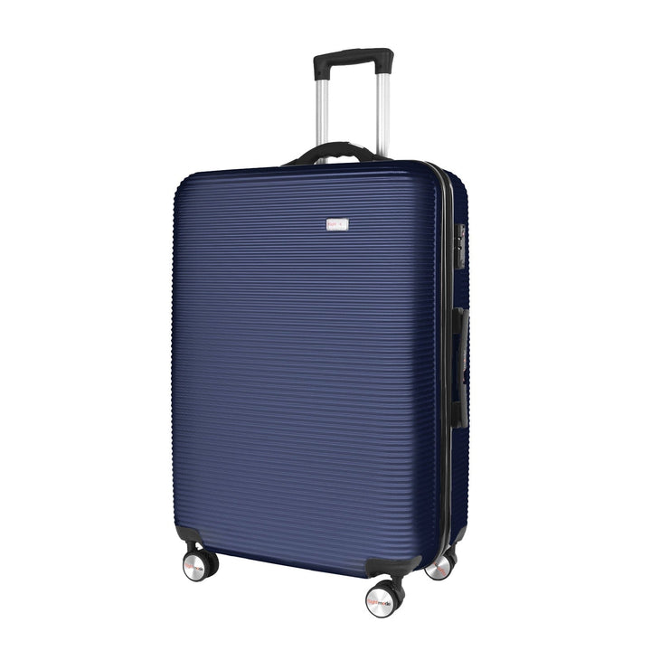 Flightmode 28" Digital Weighing Scale and USB Charging Port Lightweight Luggage Suitcase Blue