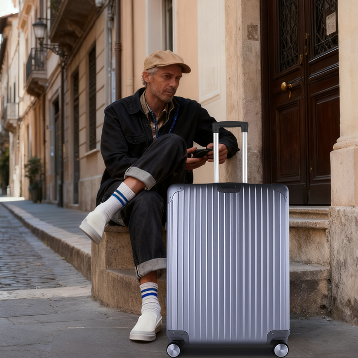 Flightmode Travel Suitcase Medium- Silver