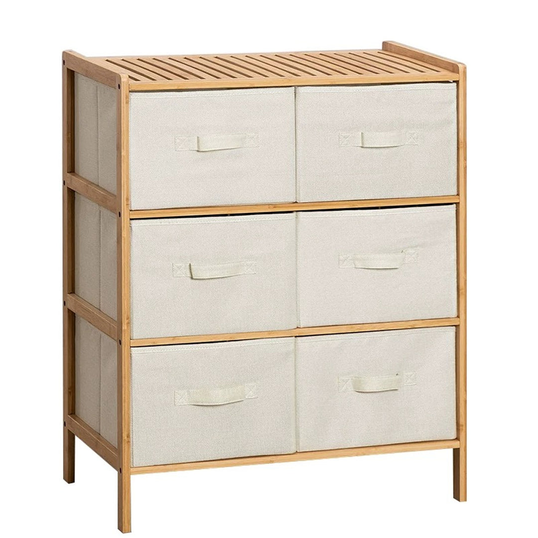6 Drawer Bamboo Storage Chest