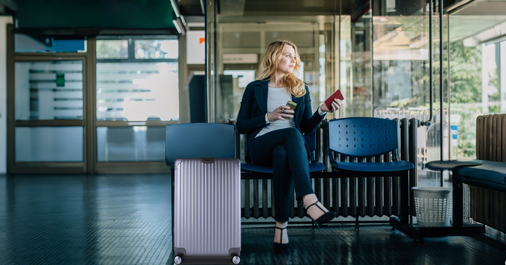 Flightmode Travel Suitcase Medium- Silver