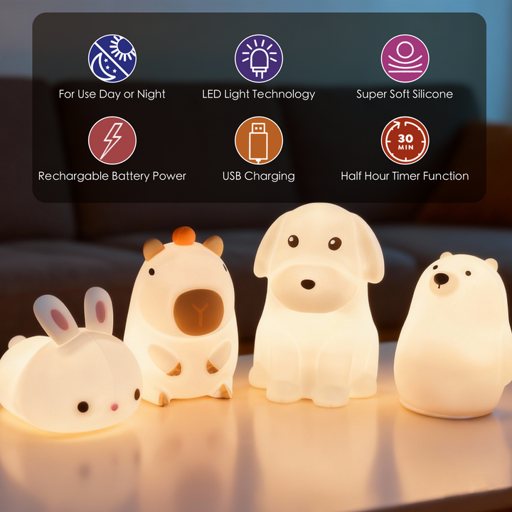 Squishy Dog Night Light