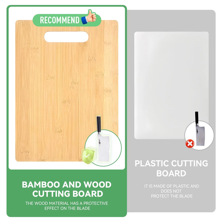 Living Today Kitchen 3 Pcs Bamboo Cheese Cutting & Serving Chopping Board Set