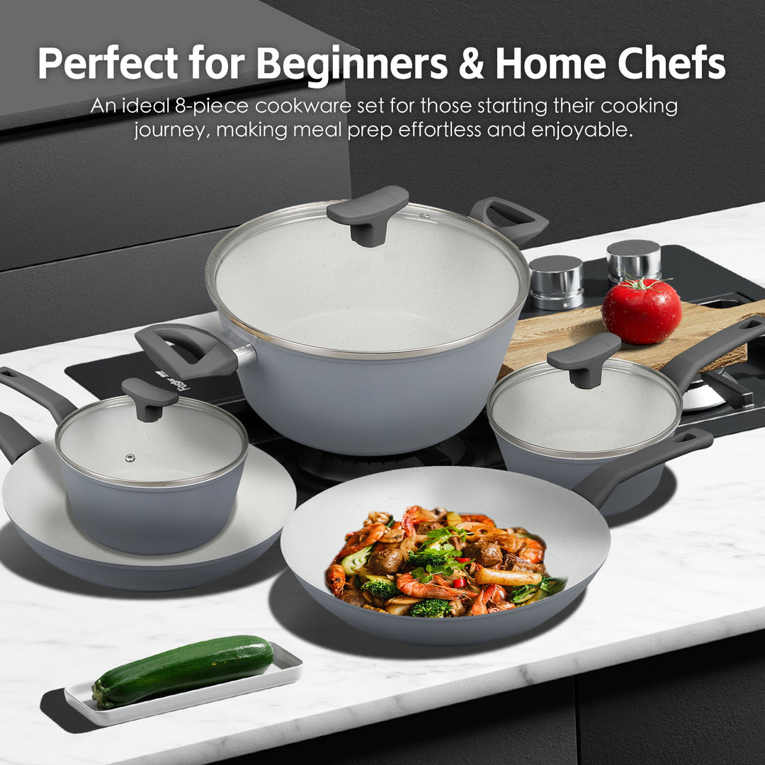 8 Pcs Clevinger Non-Stick Cookware Set