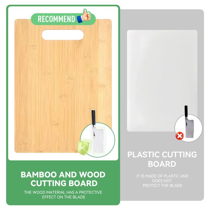 3 Pcs Bamboo Cheese Cutting & Serving Chopping Board Set
