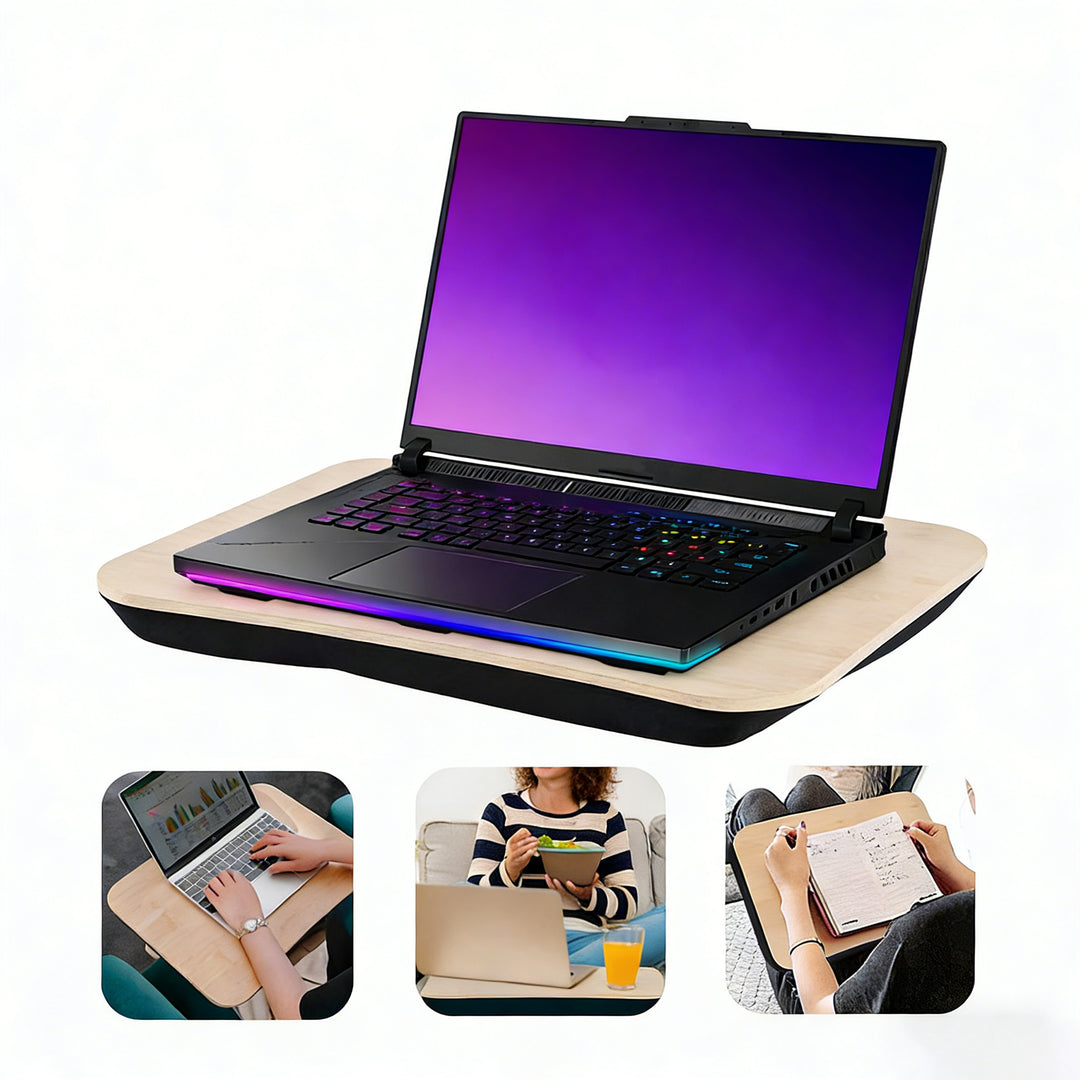 Portable Bamboo Laptop PC Table Lap Tray Workstation