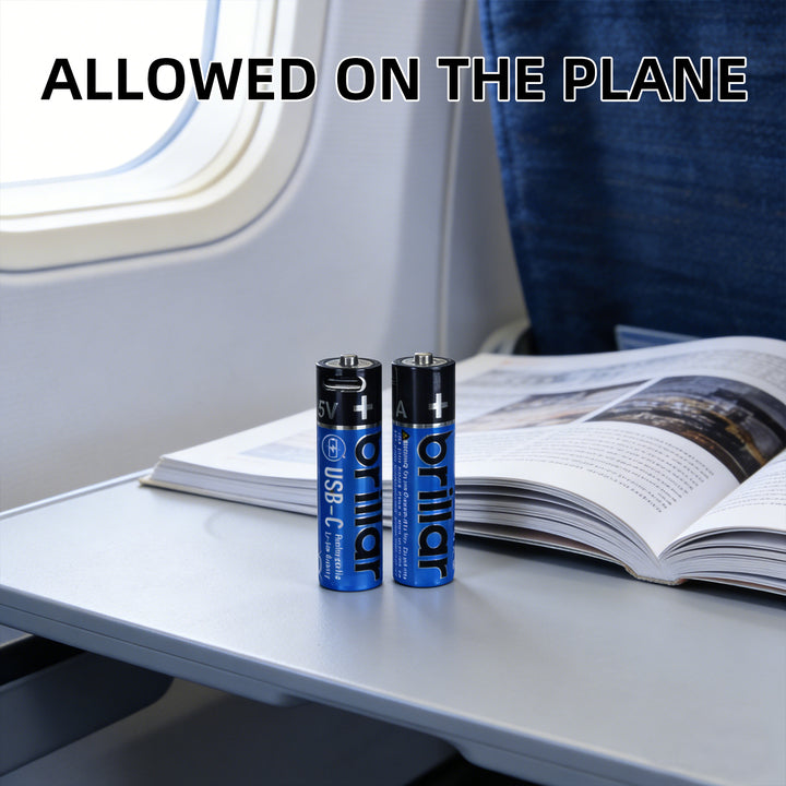 2 PCS AA USB Rechargeable LI-ION Battery