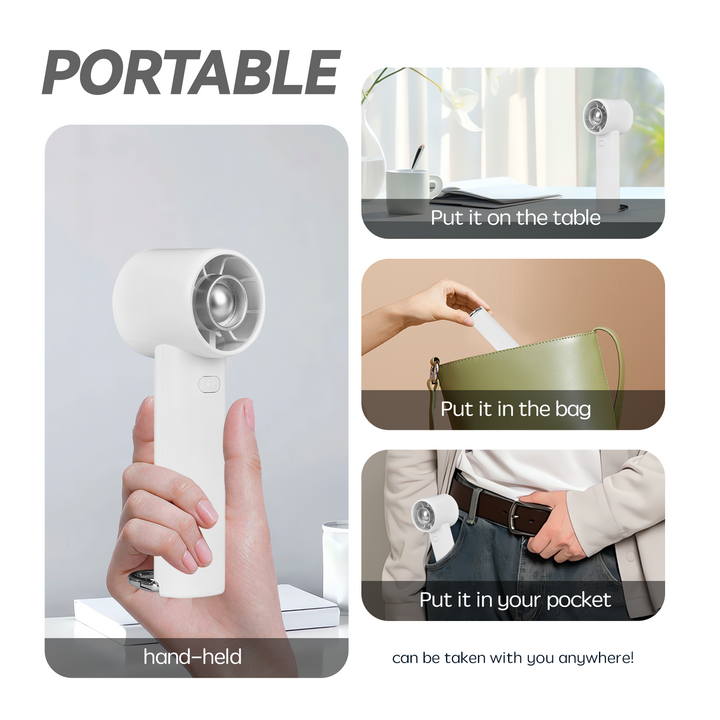 Handheld USB C Rechargeable Mini Fan