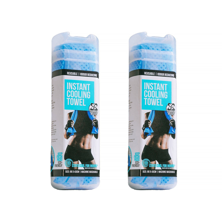 2 Pcs Washable Reusable Ice Cooling Towel Outdoor Sport Jogging Cycling Gym Cloth