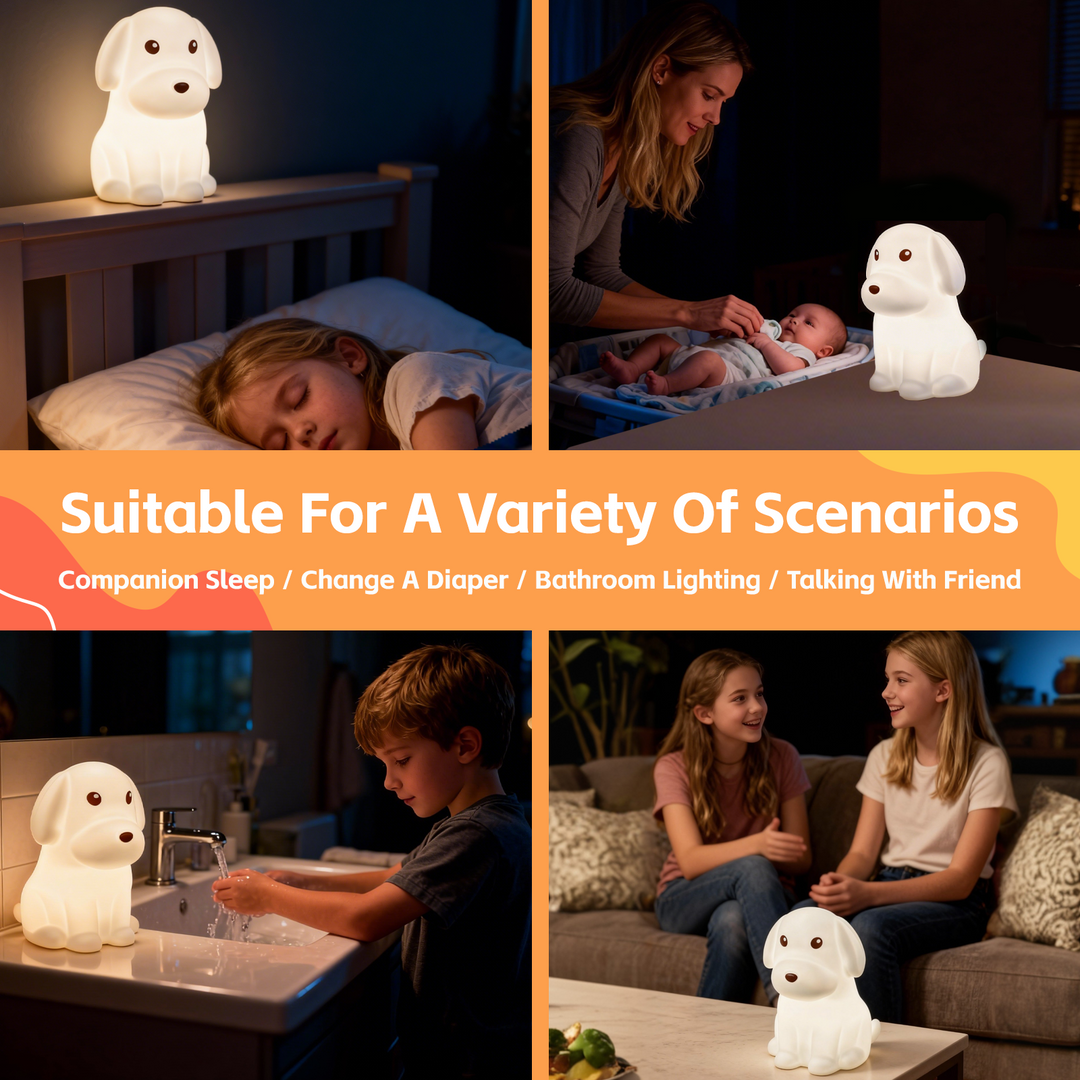 Squishy Dog Night Light