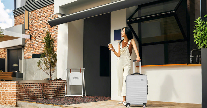 20" Digital Weighing Scale and USB Charging Port Lightweight Carry-on Luggage Suitcase Silver