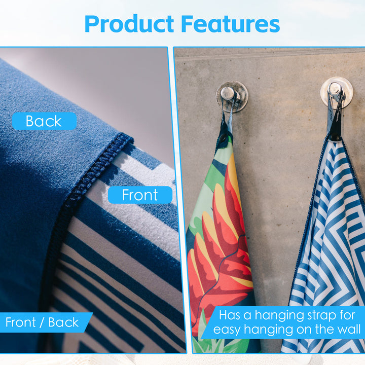 Lazy Dayz Quick Drying Sand Free Beach Towel - Makena