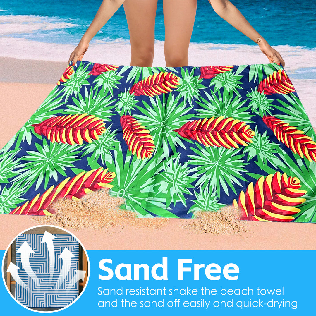 Lazy Dayz Quick Drying Sand Free Beach Towel - Makena