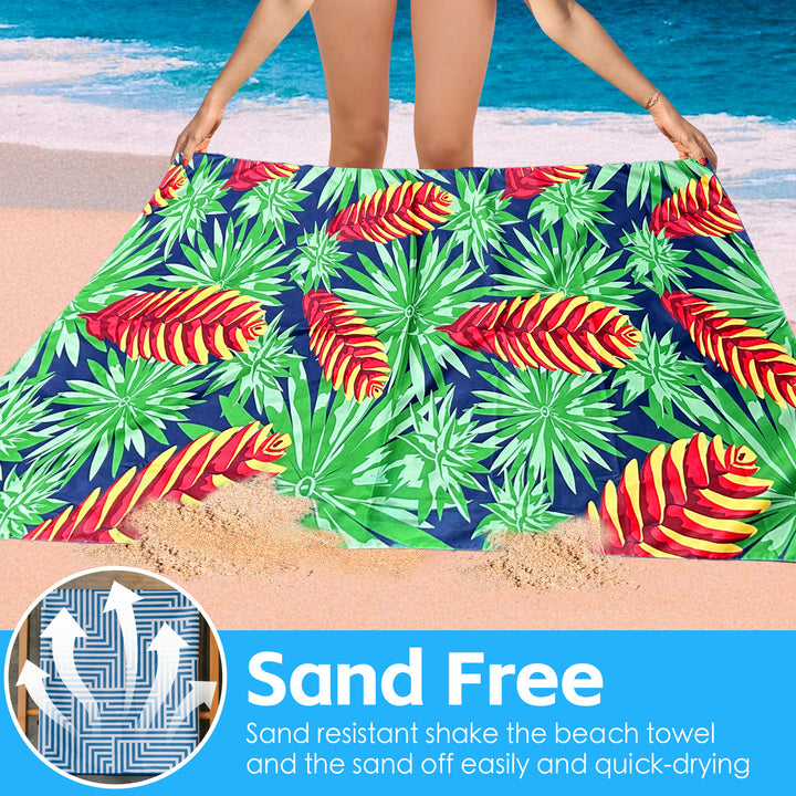 Lazy Dayz Quick Drying Sand Free Beach Towel - Makena