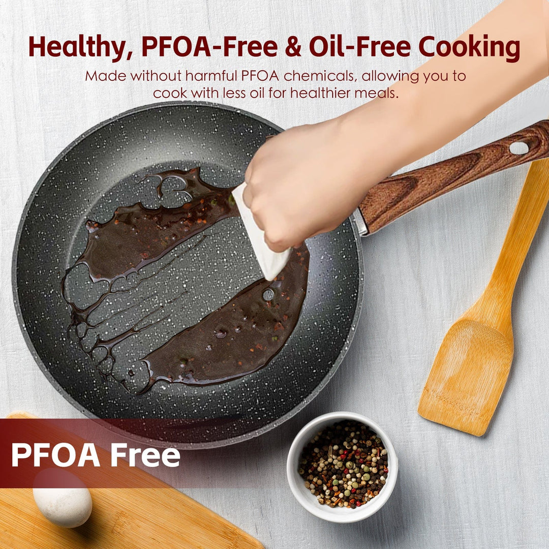 8 Pcs Clevinger Non-Stick Cookware Set