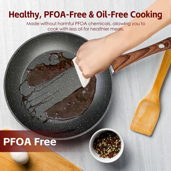 8 Pcs Clevinger Non-Stick Cookware Set