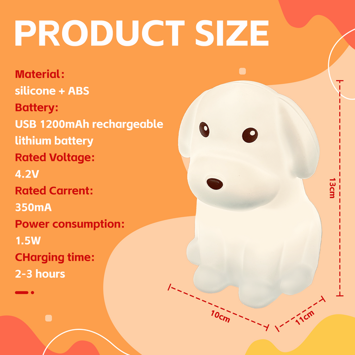 Squishy Dog Night Light