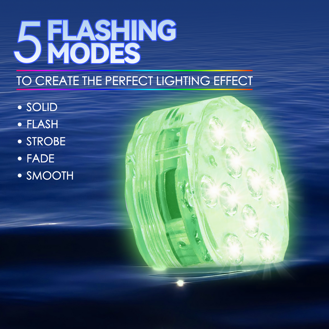 Lazy Dayz 13 Colors LED Remote Pool Light 4 Pack