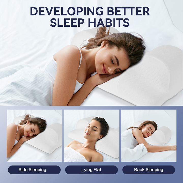 Memory Foam Beauty Sleep Pillow for Neck and Shoulder Pain