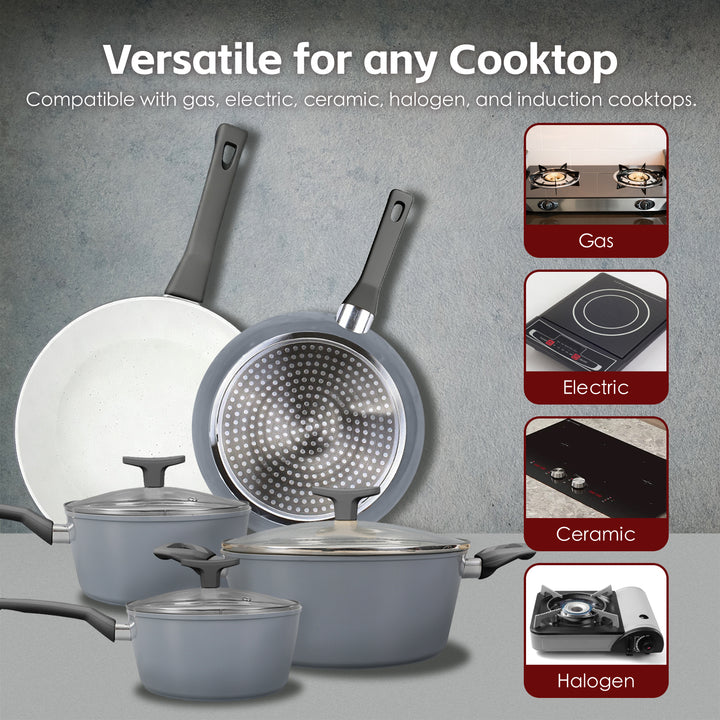 8 Pcs Clevinger Non-Stick Cookware Set
