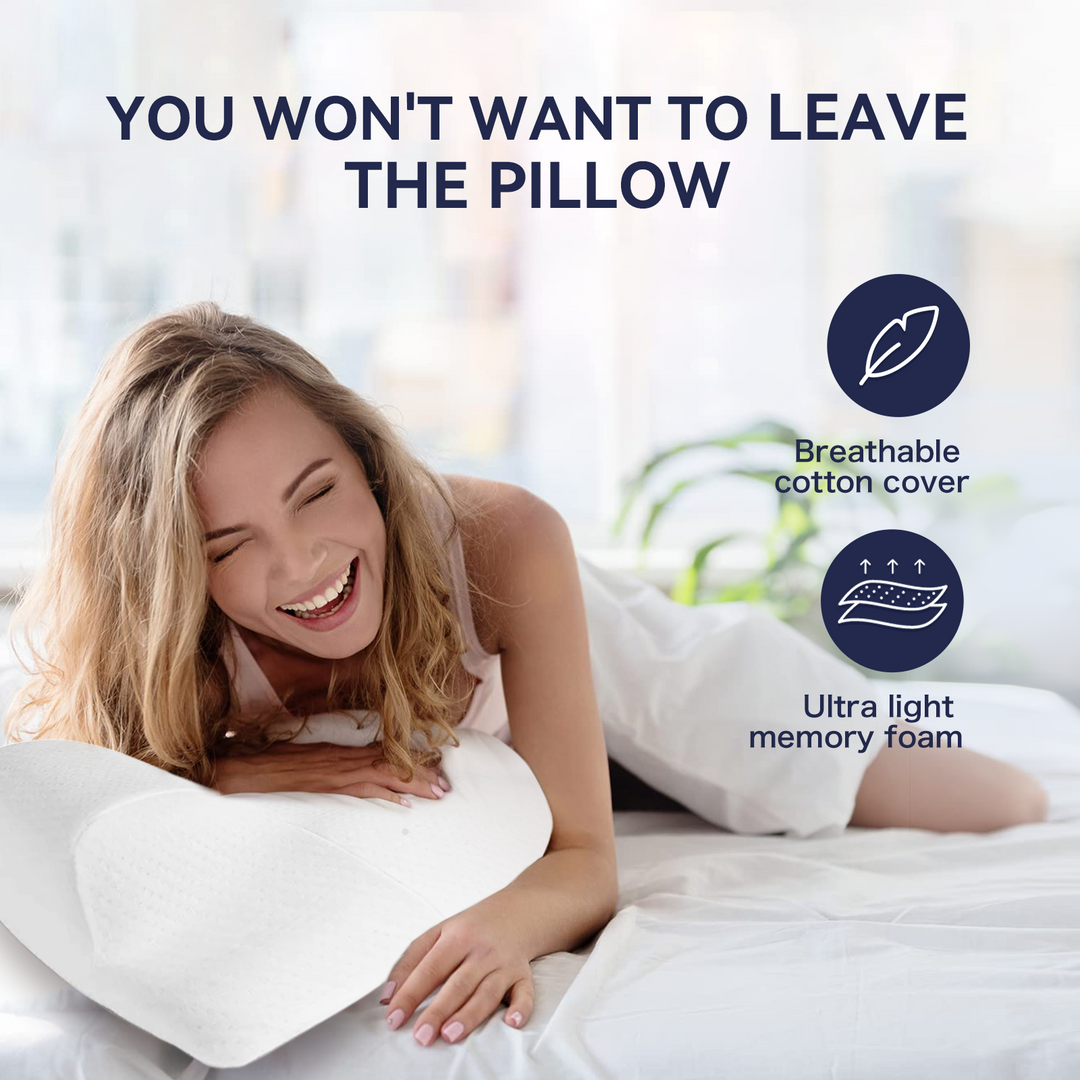 Memory Foam Beauty Sleep Pillow for Neck and Shoulder Pain