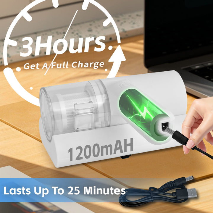 UV-C Ultraviolet Light Cordless Dust Mite Vacuum