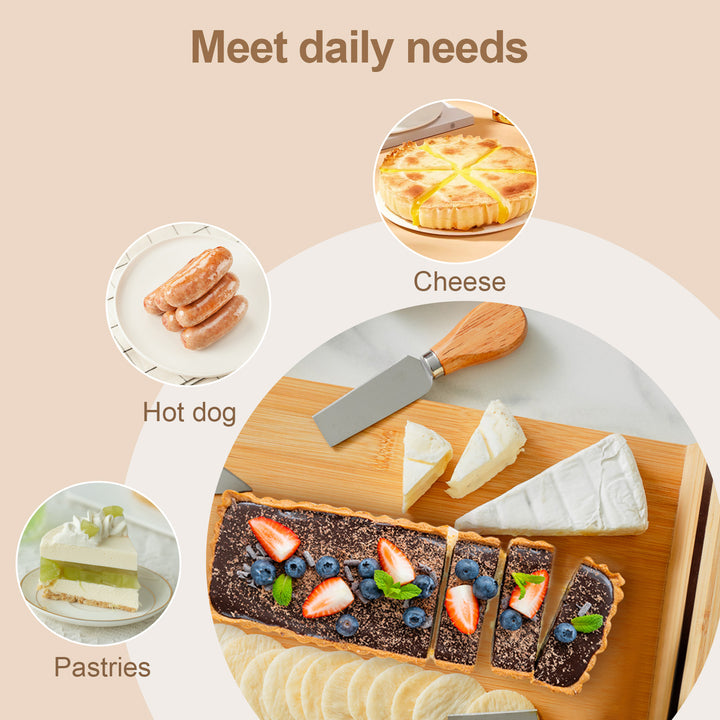 Bamboo Cheese Board and Knife Set