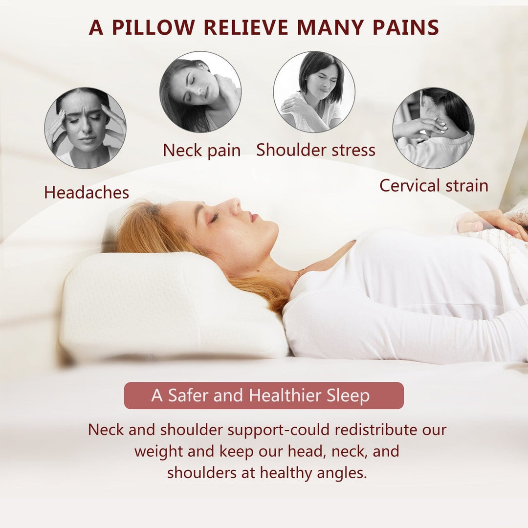 Living Today Pillows Memory Foam Beauty Sleep Pillow for Neck and Shoulder Pain
