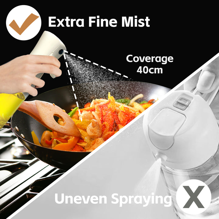 2 pk 200ml Refillable Oil Spray Bottles