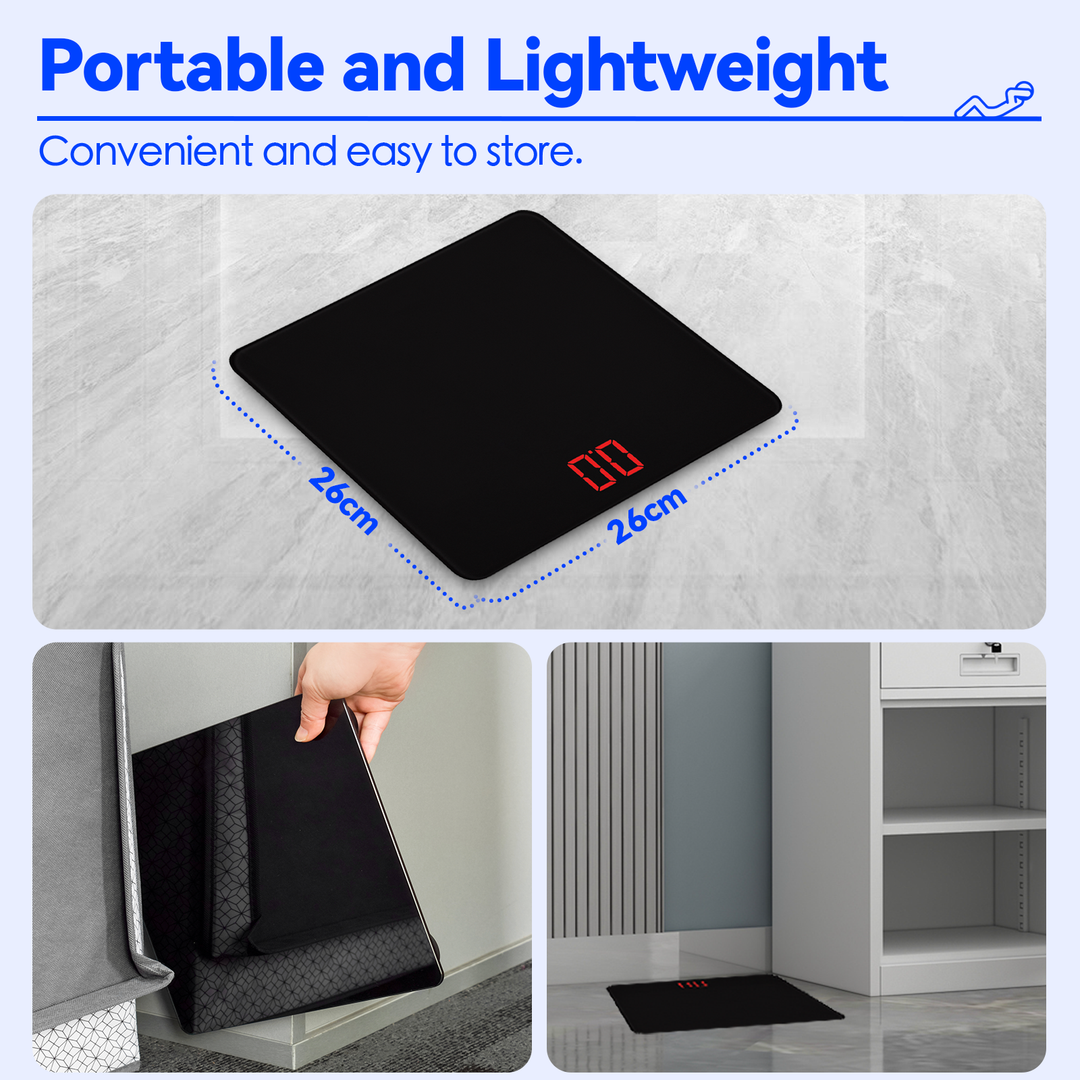 Clevinger Digital Glass Bathroom Scale Max Capacity 180KG