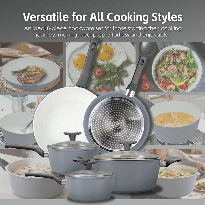CLEVINGER 24CM NON-STICK CASSEROLE WITH LID