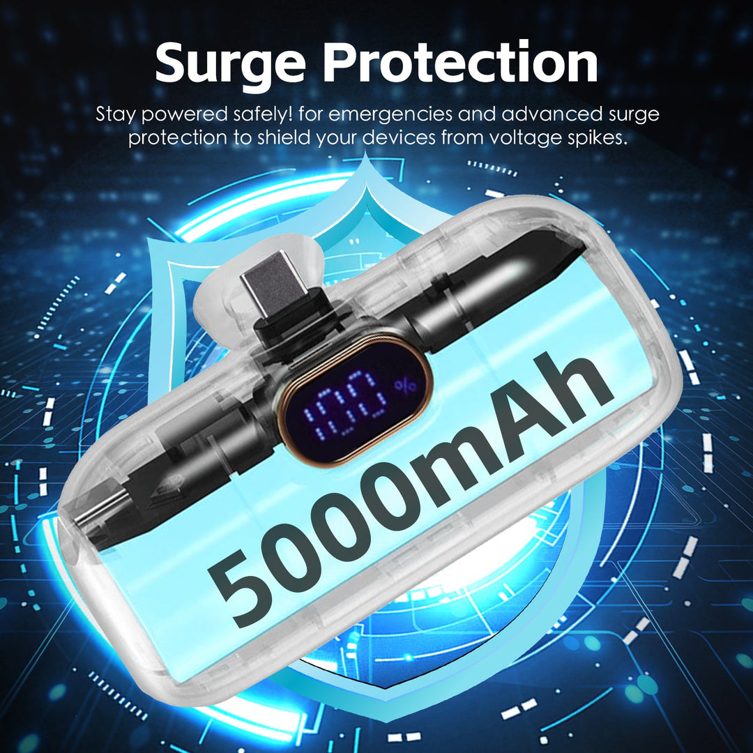 5000mAh 18.5W Mini USB-C Fast Charge Power Bank