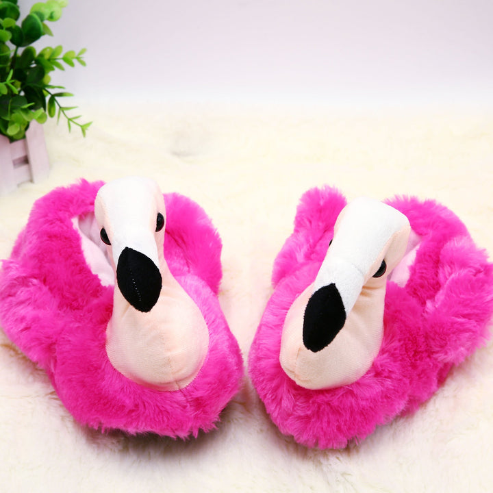 Fluffy Flamingo Slippers for Kids Size Small 30/31 EUR