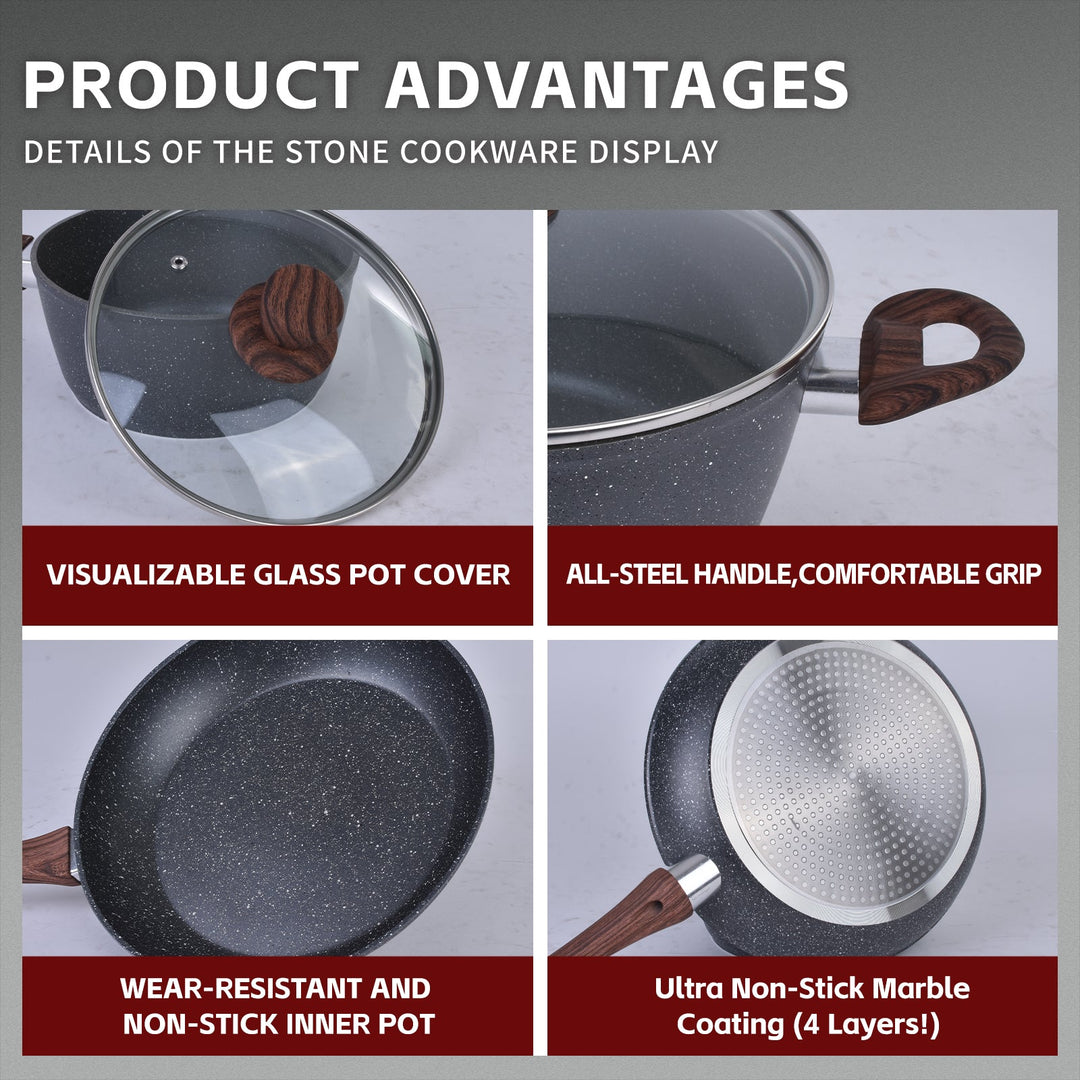 Clevinger 24cm Non-Stick Casserole Cookware Dish