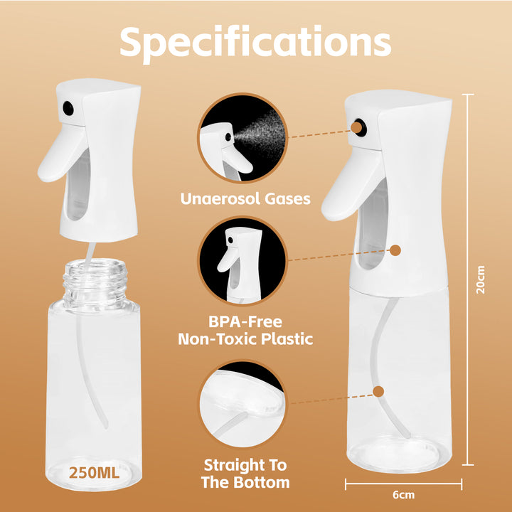 2 pk 200ml Refillable Oil Spray Bottles