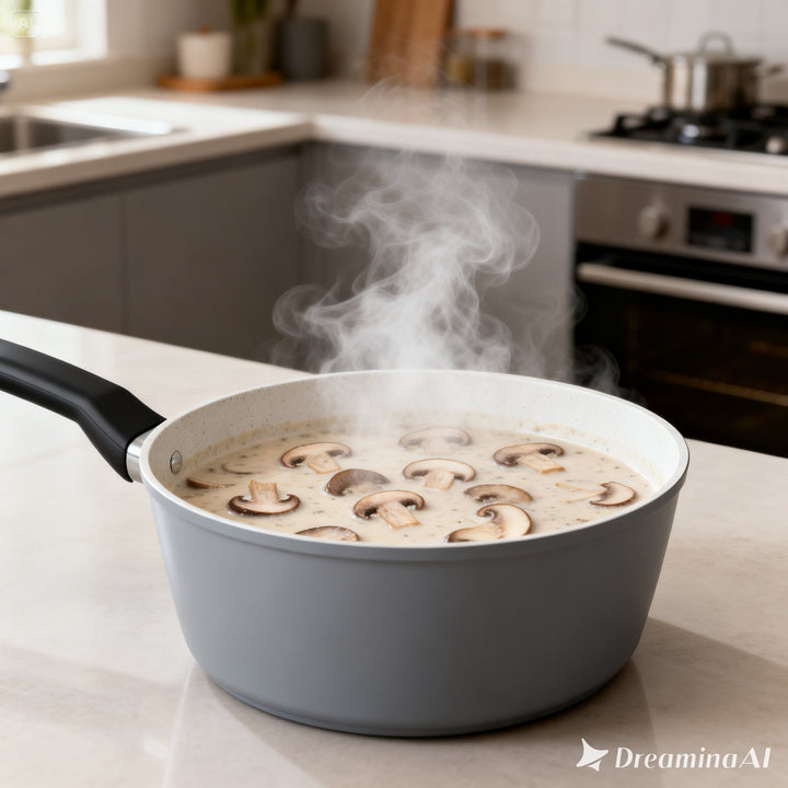 NON-STICK SAUCEPAN WITH LID - 20CM